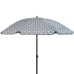 B&M Urban Eden Printed Parasol 1.8m - Geo