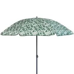 B&M Superbloom Sun Printed Parasol 1.8m - Leaf