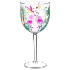 B&M Flamingo Wine Glass
