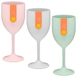 B&M Simply Summer Wine Glass - Grey -Garden Furniture Shop 394256 colour wine glass group