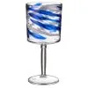 B&M Ocean Swirl Wine Glass 4pk -Garden Furniture Shop 394259 4pk ocean swirl wine glass 2