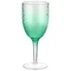 B&M Bloom Fade Wine Glass - Green -Garden Furniture Shop 394260 bloom fade wine glass green