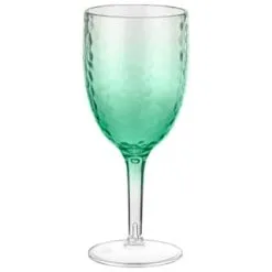 B&M Bloom Fade Wine Glass - Green