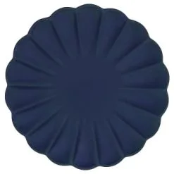 B&M Ocean Air Scallop Picnic Plate - Navy