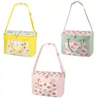 B&M Fruit Print Cooler Bag - Strawberries 4 B&M Fruit Print Cooler Bag - Strawberries - Image 2