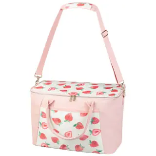 B&M Fruit Print Cooler Bag - Strawberries 3 B&M Fruit Print Cooler Bag - Strawberries