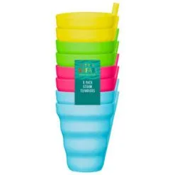 B&M Little Safari Straw Tumblers 8pk
