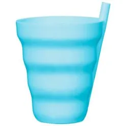 B&M Little Safari Straw Tumblers 8pk -Garden Furniture Shop 394349 8pk straw tumblers blue