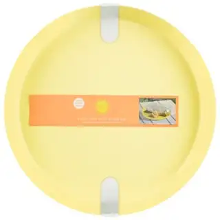 B&M Food Tray With Clear Lid - Yellow 4 B&M Food Tray With Clear Lid - Yellow - Image 2