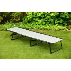 ALFRESCO LIVING Dakota Premium 3 Position Folding Relaxer Bed - Grey -Garden Furniture Shop 395732 dakota premium 3 position folding relaxer bed 2