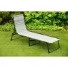 ALFRESCO LIVING Dakota Premium 3 Position Folding Relaxer Bed - Grey