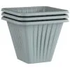 Simply Garden Square Planter 3pk - Grey -Garden Furniture Shop 397063 3 pack square planters grey